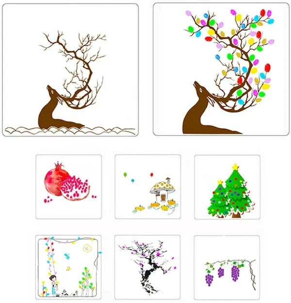 Fingerprint Drawing Guide Book ( BUY 1 GET 1 FREE )