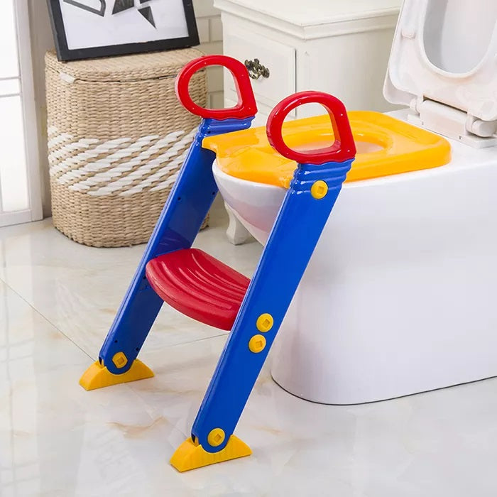 Children Potty Seat With Ladder Toilet Trainer