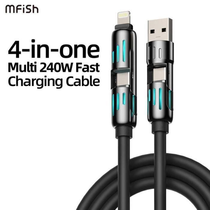 Oasis Cart™ 4-in-1 Multi USB Charging Cable (Random Color)