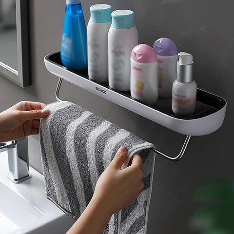 EasyMount Bathroom Storage Shelf - No Drilling Required