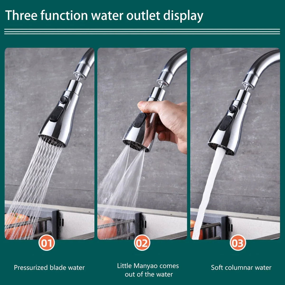 Extension for Kitchen Sink Faucet Shower