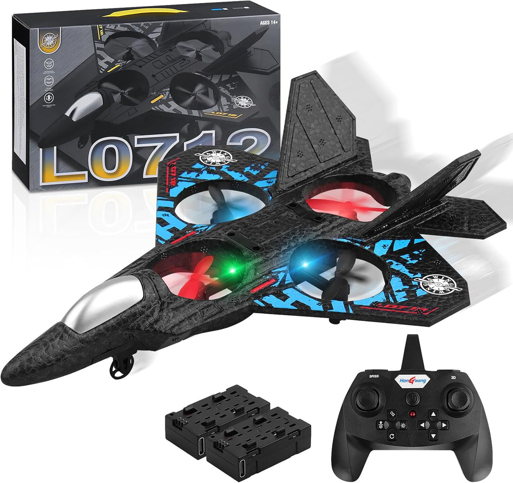 LO712 RC Airplane Remote Controlled + Free Gift  - طائرة LO712 RC يتم التحكم فيها عن بعد