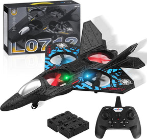 LO712 RC Airplane Remote Controlled + Free Gift  - طائرة LO712 RC يتم التحكم فيها عن بعد
