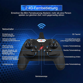 LO712 RC Airplane Remote Controlled + Free Gift  - طائرة LO712 RC يتم التحكم فيها عن بعد